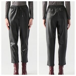 NWT DEX Nevaeh Black Faux Leather Straight Leg Pull-on Pant Women's Sz 2X Vegan